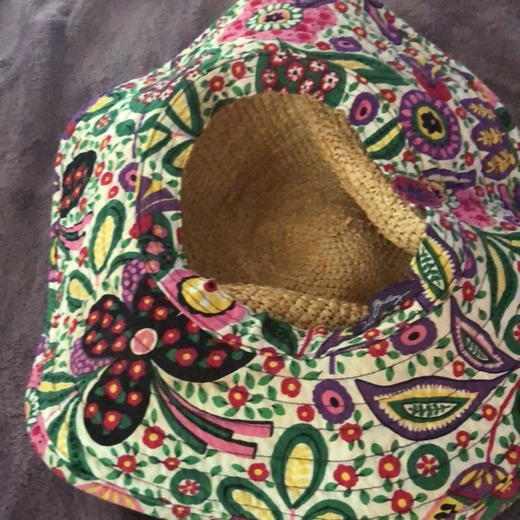 💥5 for $15💥Vera Bradley straw hat - Picture 2 of 3